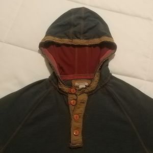 Carbon 2 Cobalt Kinetic Henley Hoodie Men's Small